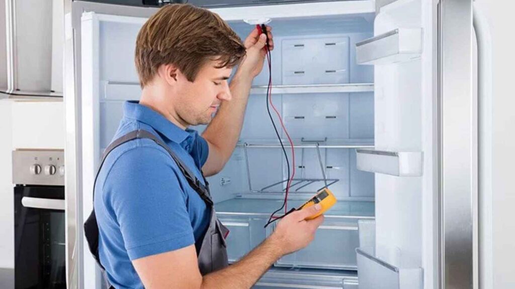 fridge checking up repairing
