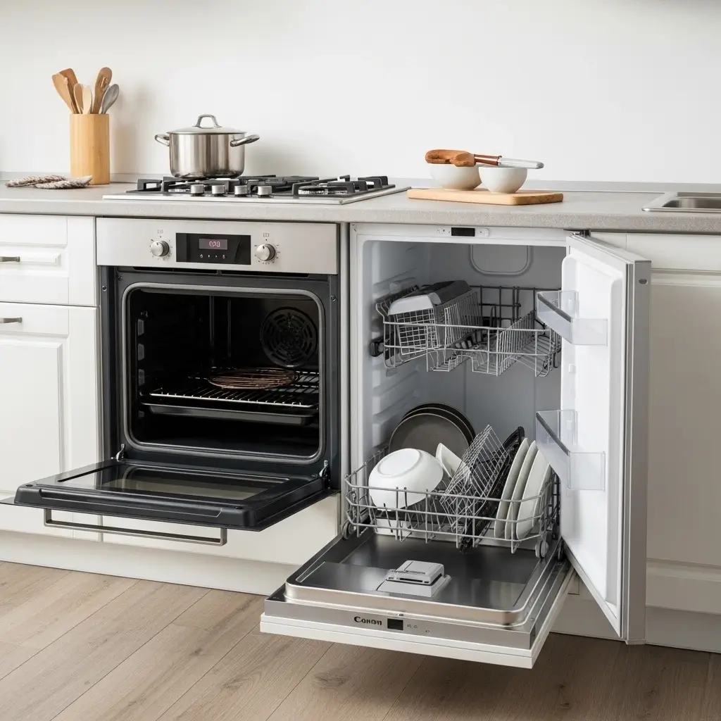 Kitchen Appliances Open for Service.