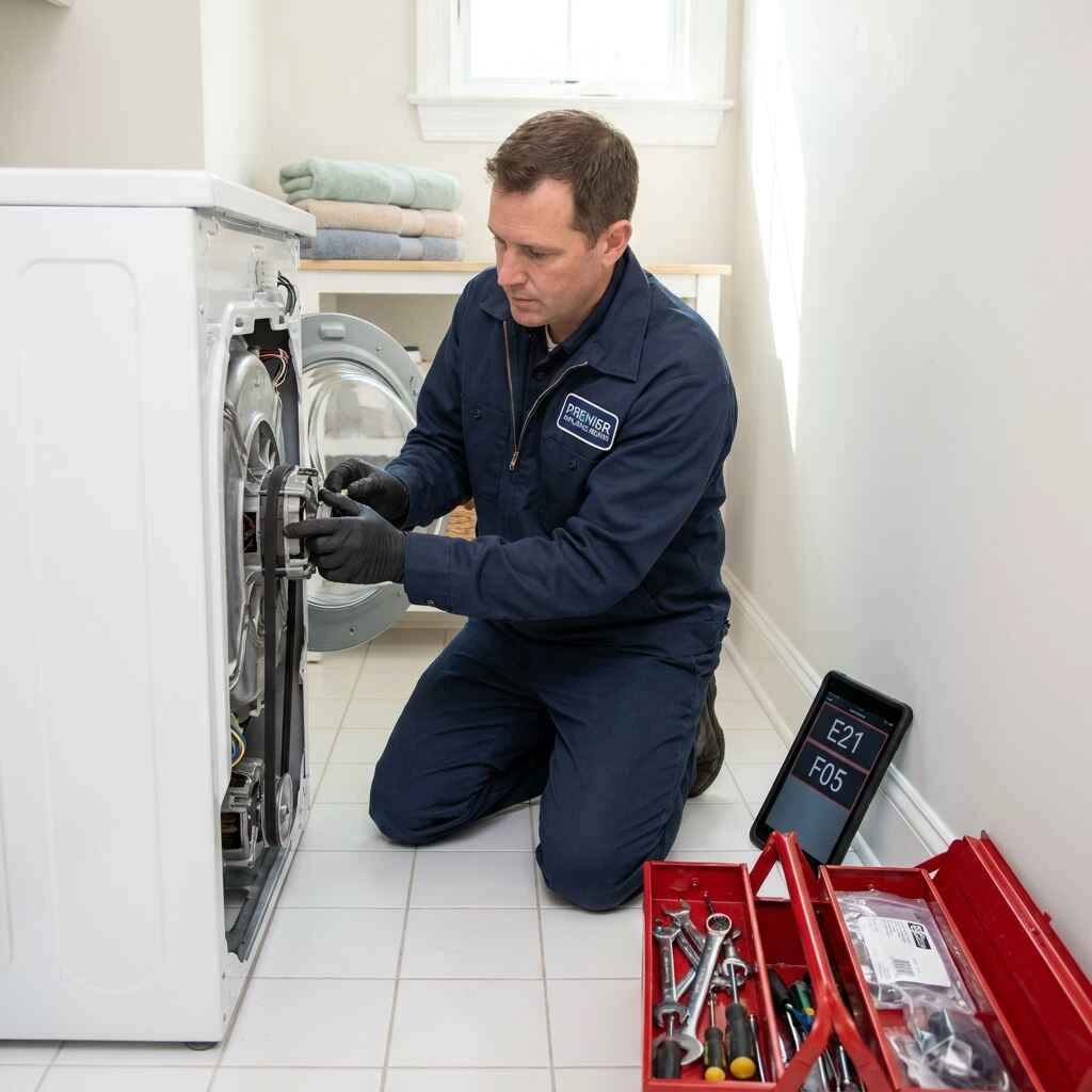 Man_repairing_washing machine