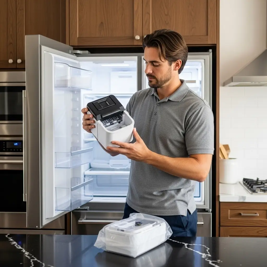 Replacing Ice Maker Unit in a French Door Refrigerator