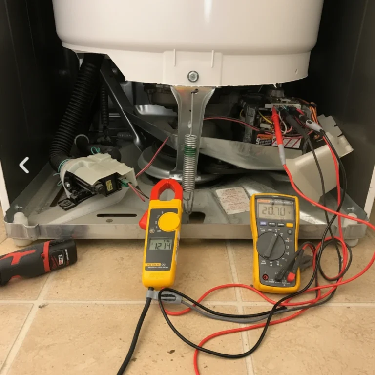 washer repair volt meter