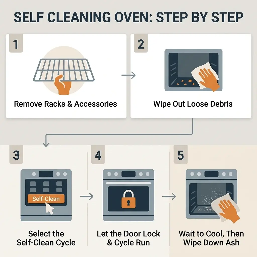 Self-Cleaning Oven Cycle: How to Monitor Progress and Safety Features Explained
